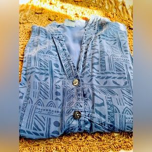 SOLD ✨Made in the USA 🇺🇸 Tencel Quarter Sleeve Lightweight Jacket, Size M✨